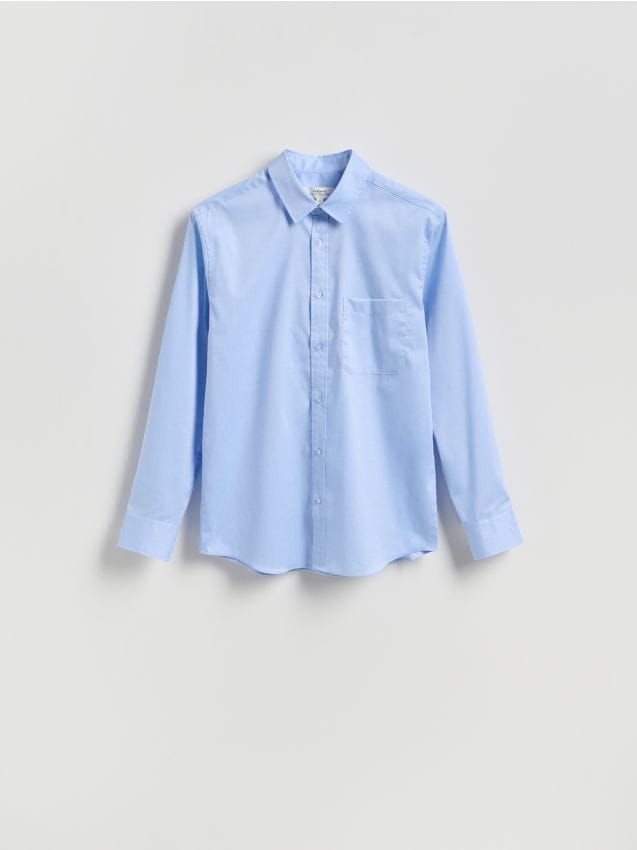 Slim fit cotton rich shirt - RESERVED