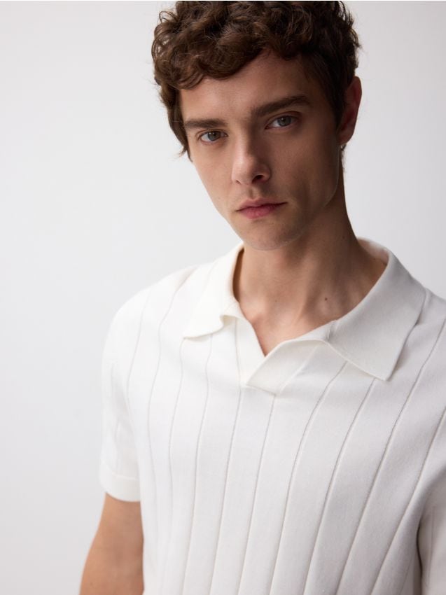 Cotton rich polo jumper - RESERVED