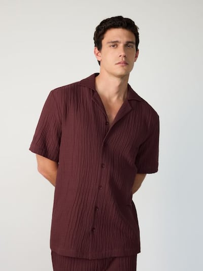 Camicia in mussola regular fit