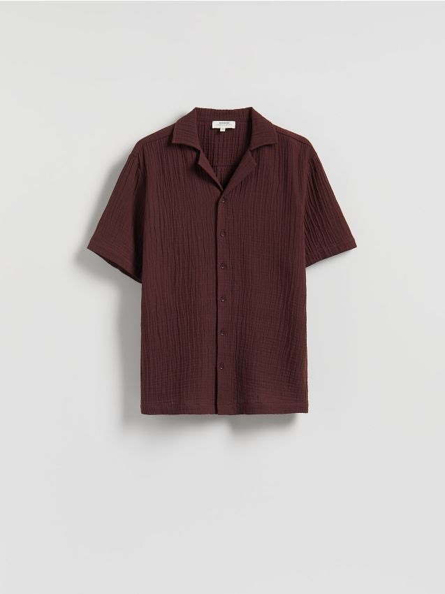 Muslin regular fit shirt - RESERVED
