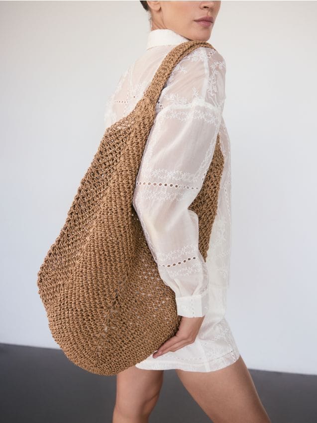 Woven hobo bag - RESERVED