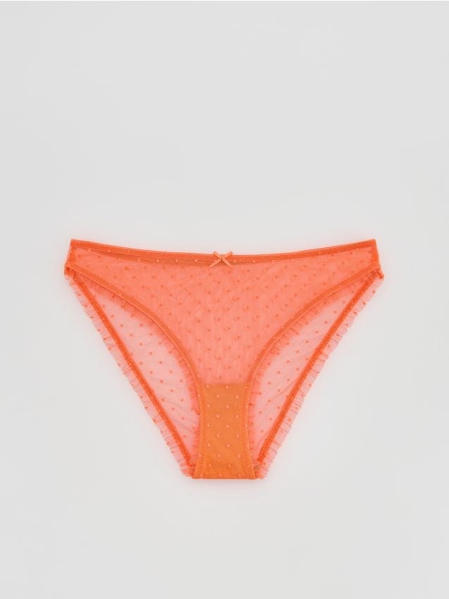 Bikinihose aus Mesh - RESERVED