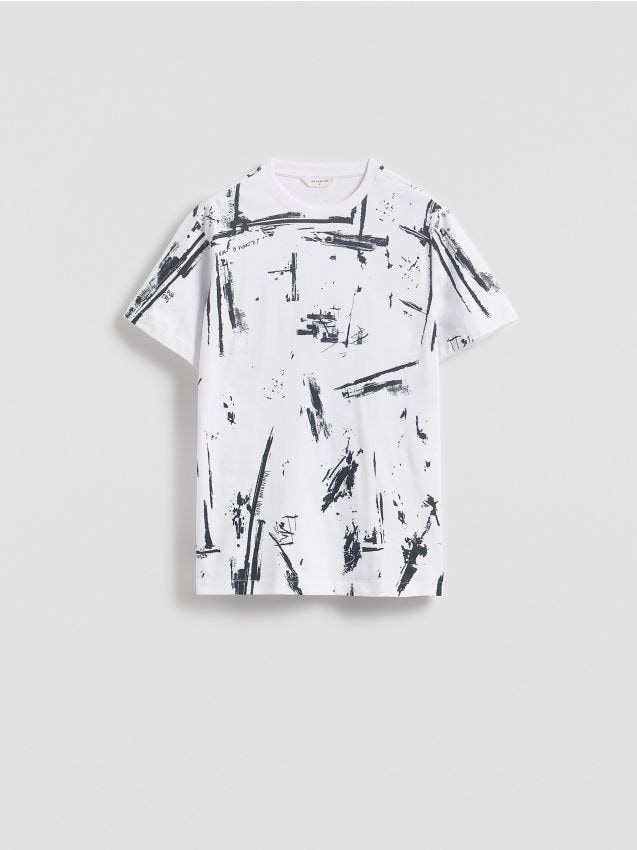 Comfort fit T-shirt with print - RESERVED