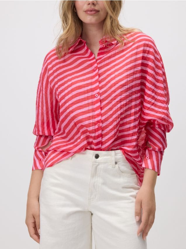 Chemise à motif en viscose mélangée - RESERVED