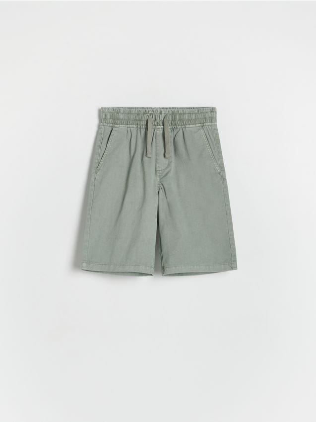 Reserved - pantaloni scurți bermude - verde-maroniu