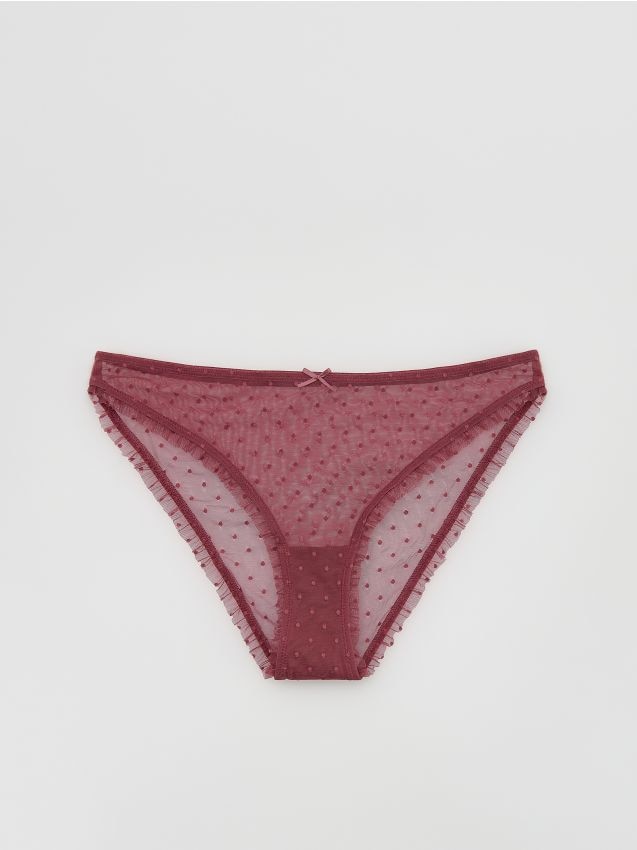 Bikinihose aus Mesh - RESERVED
