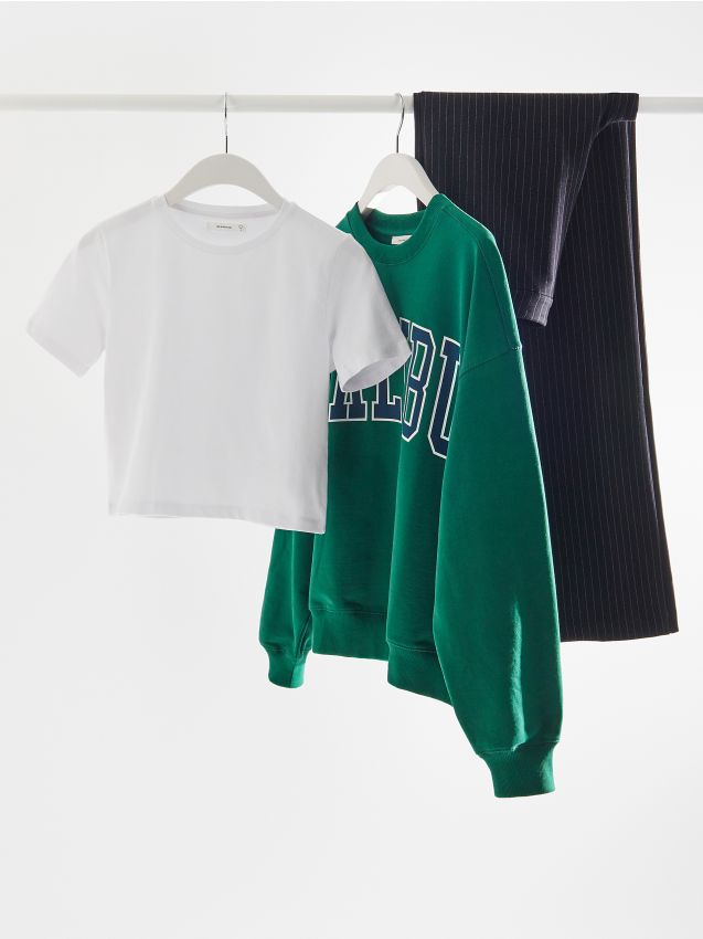 Cotton rich crop top - RESERVED