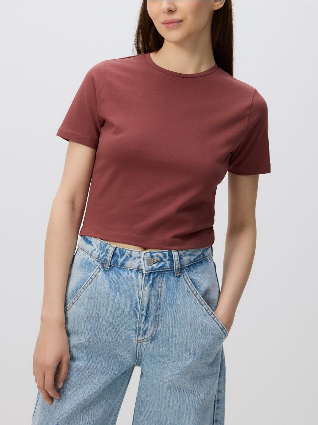Cotton rich crop top - RESERVED