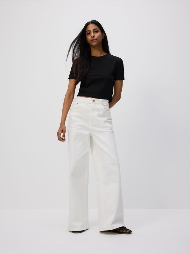 Cotton rich crop top - RESERVED