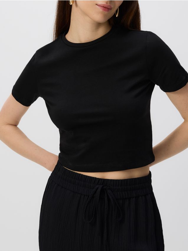 Cotton rich crop top - RESERVED