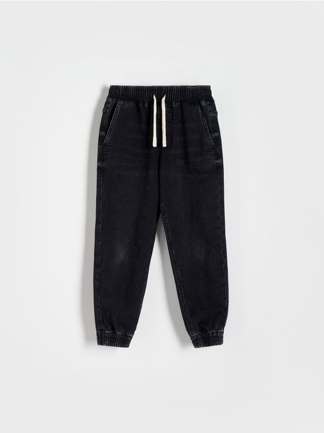 Reserved - blugi jogger elastici - negru