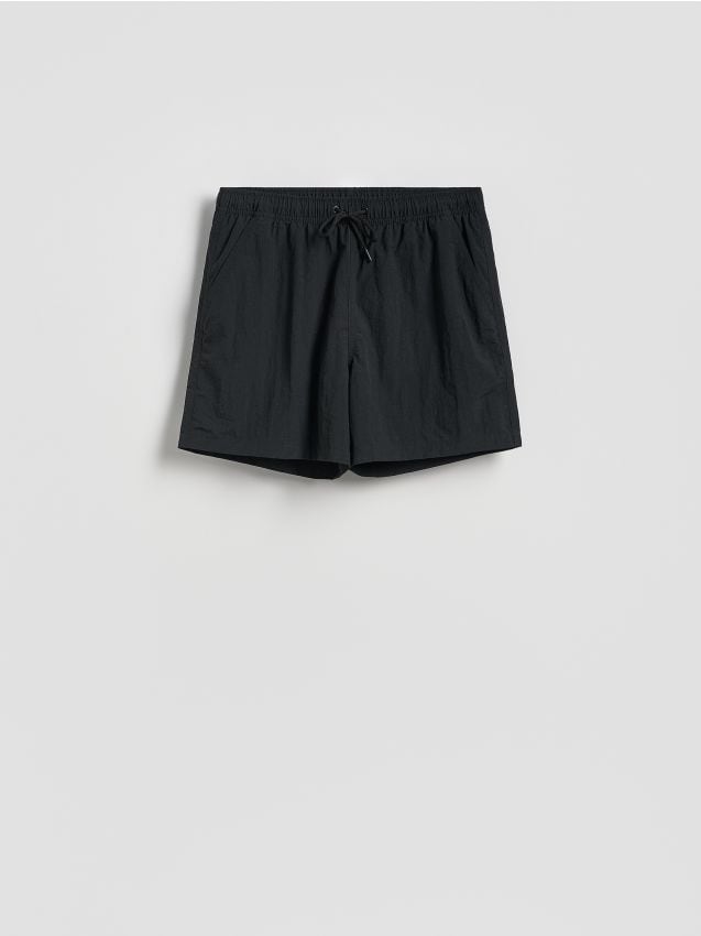 Ensfarvede strandshorts - RESERVED