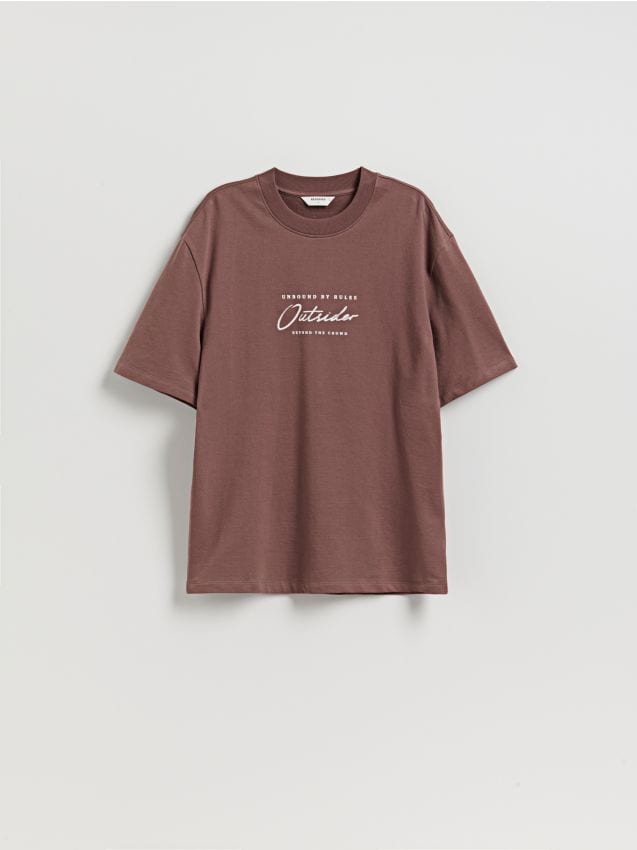 Comfort fit T-shirt with print - RESERVED