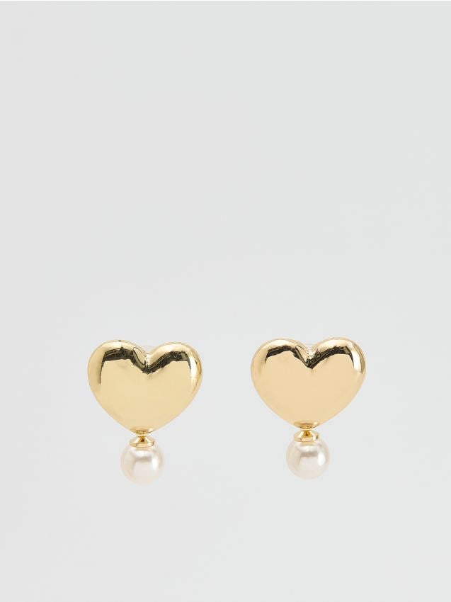 Heart-shaped earrings - RESERVED