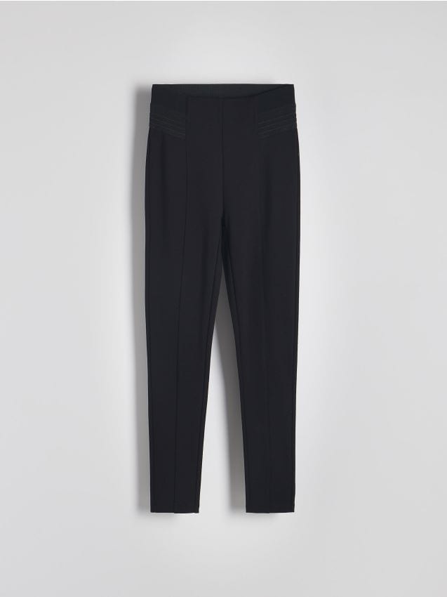 Reserved - LADIES` TROUSERS - negru