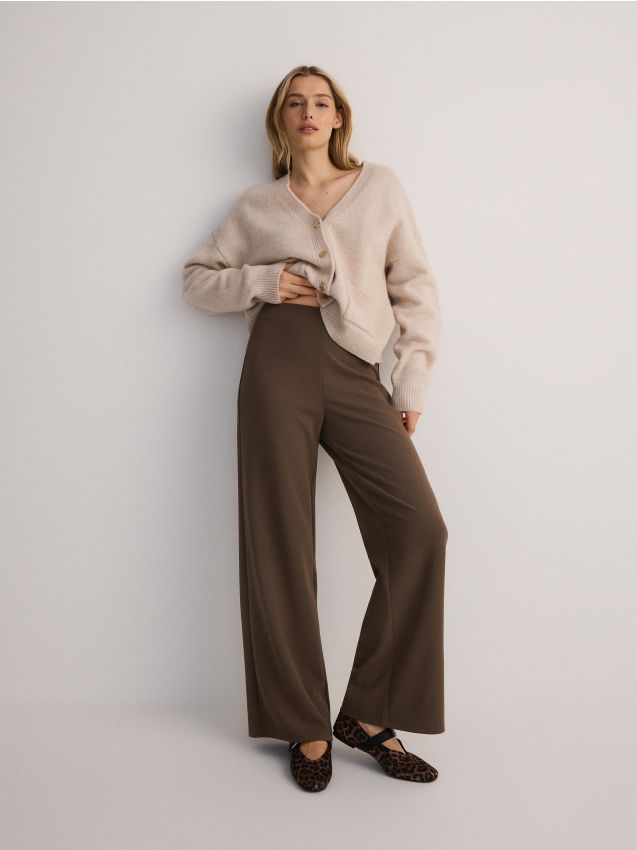 Wide leg trousers - RESERVED