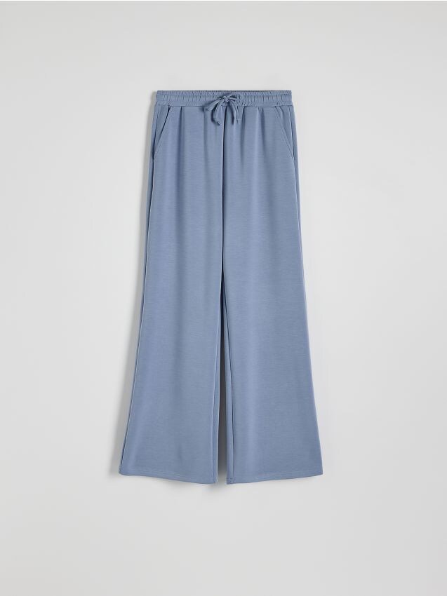 Reserved - ladies` trousers - albastru-pal