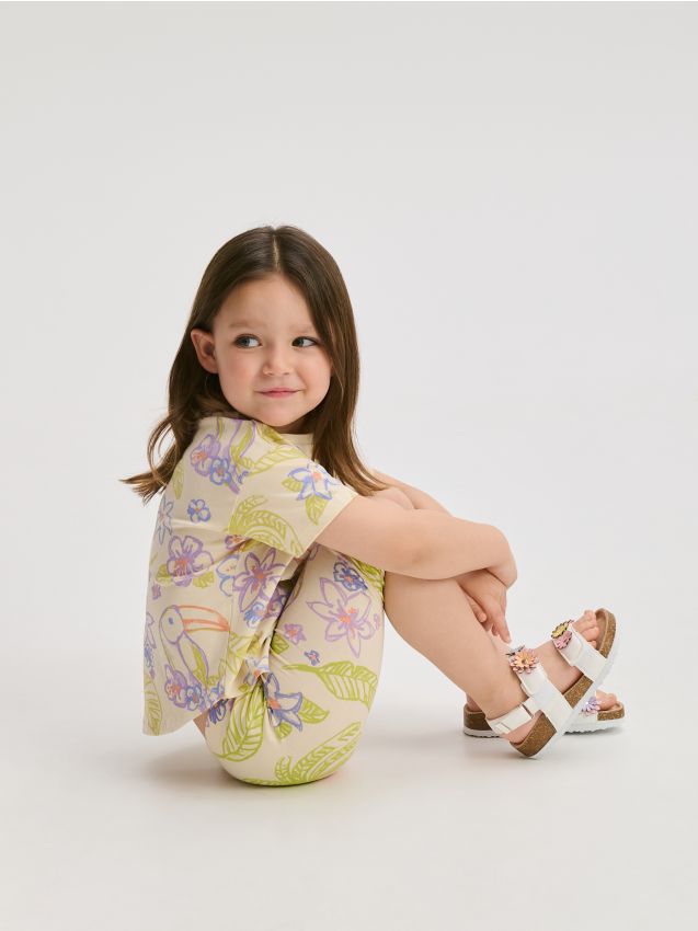 Reserved - GIRLS` T-SHIRT - bej