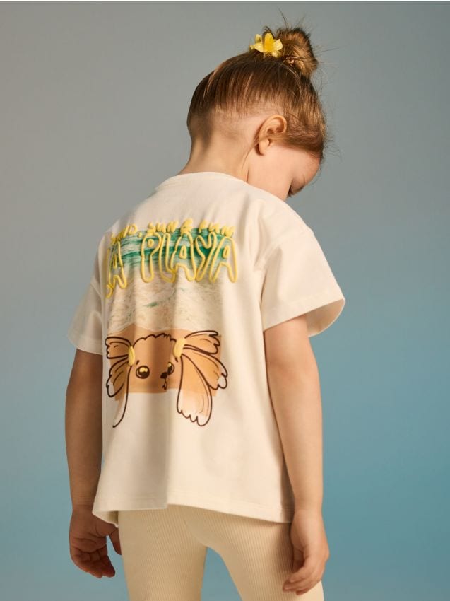 T-shirt with raised print - RESERVED