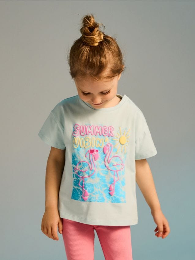 T-shirt avec imprimé en relief - RESERVED