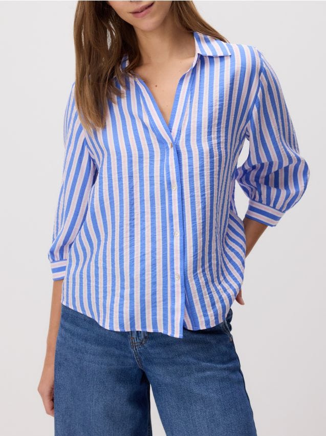 Viscose shirt with print - RESERVED
