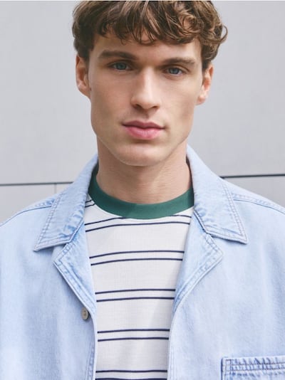 T-shirt comfort a righe