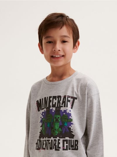 Minecraft long sleeve T-shirt