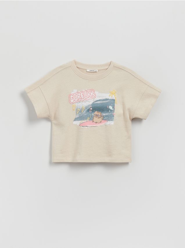 T-shirt with raised print - RESERVED