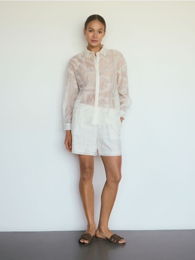 Camicia in misto lyocell - RESERVED
