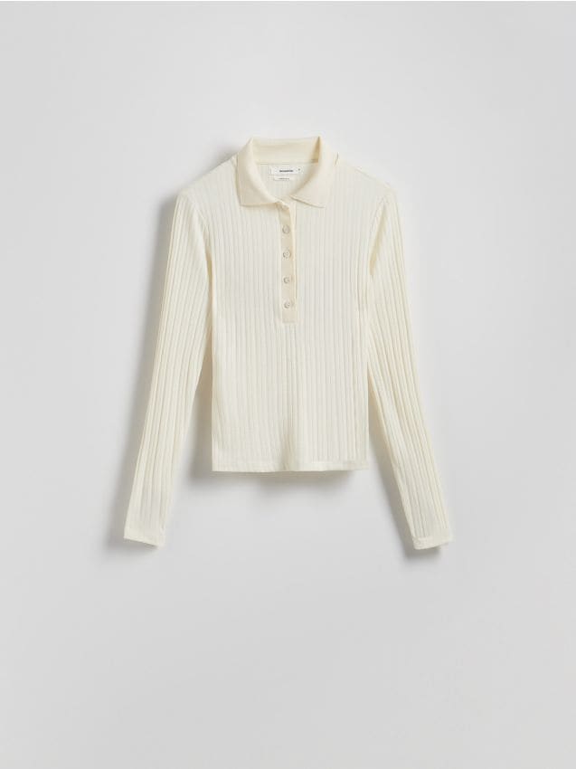 Long sleeve polo shirt - RESERVED
