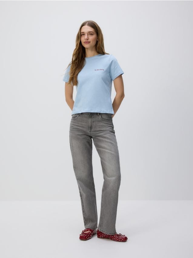 Regular fit T-shirt with back print