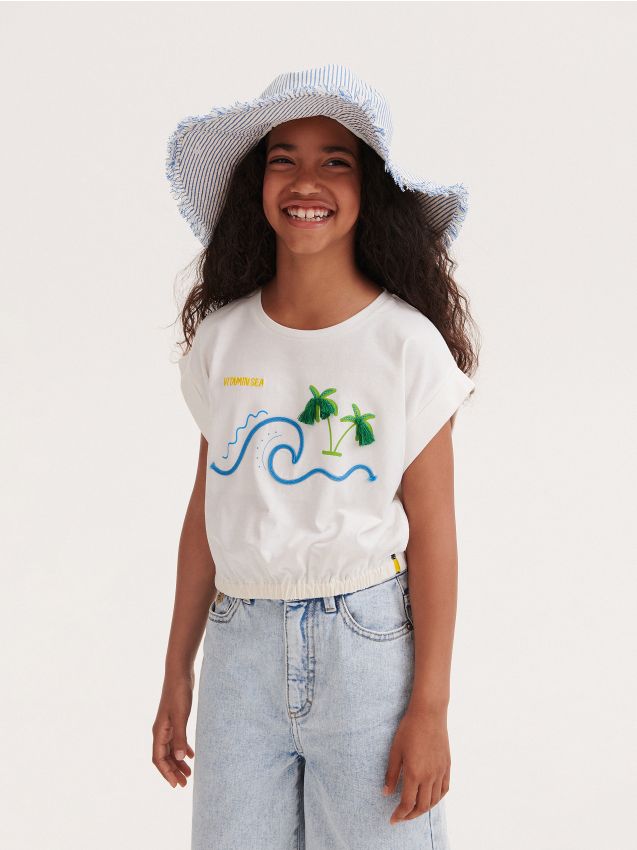T-shirt with appliqué - RESERVED