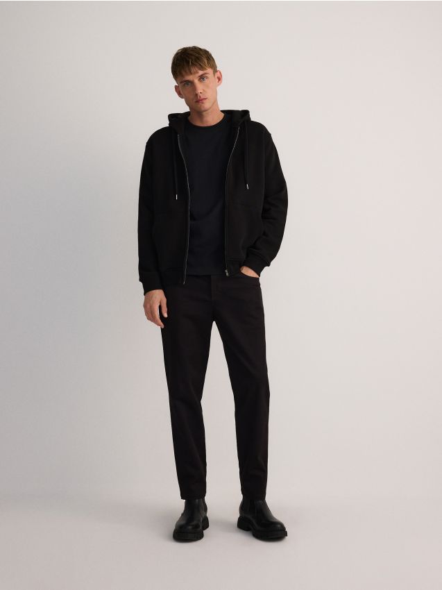 Kalhoty slim fit s příměsí modalu - RESERVED