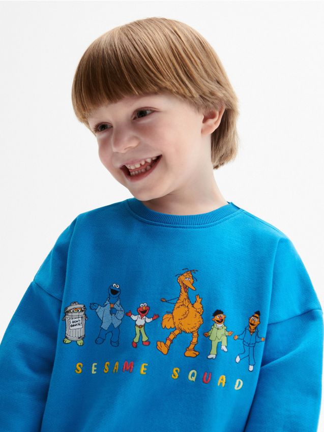 Oversize pulover Sesame Street - RESERVED