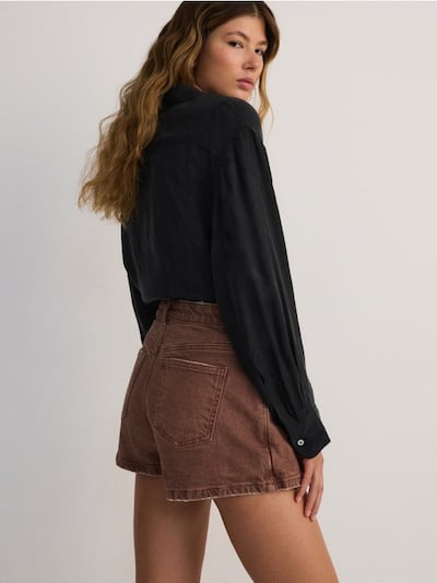 Denim-Skort