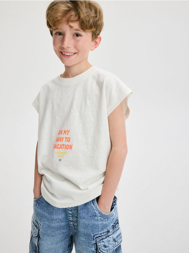 Oversized T-shirt with print - RESERVED