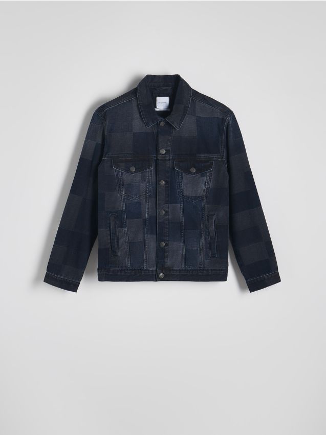 Patterned denim jacket - RESERVED