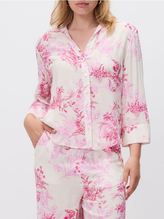 Patterned viscose shirt - RESERVED
