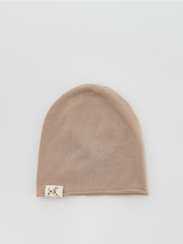 Viscose blend knitted beanie - RESERVED