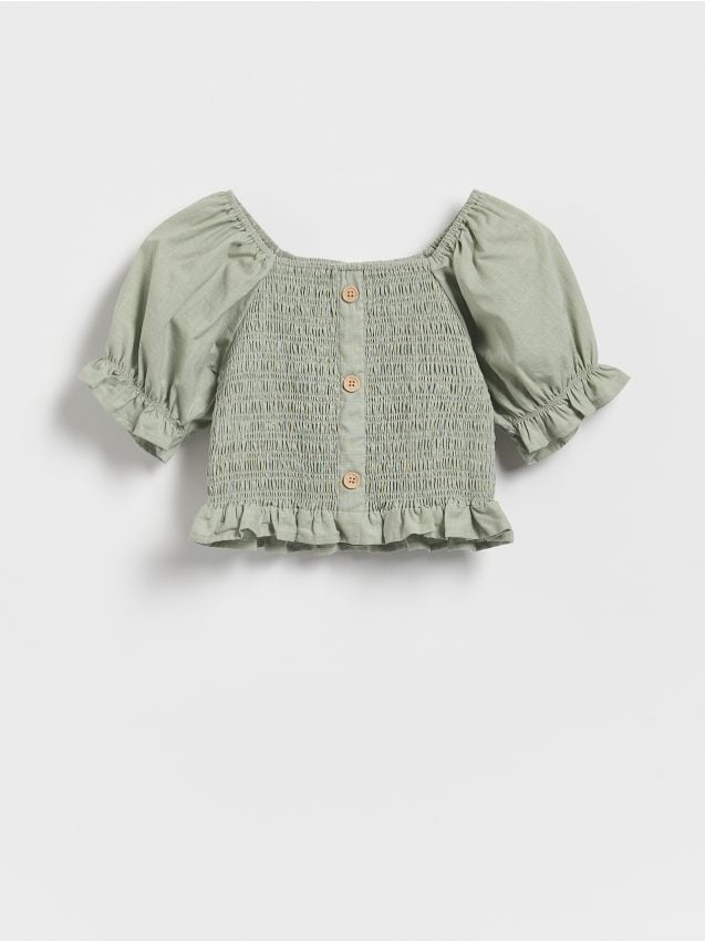 Cropped off shoulder top - RESERVED