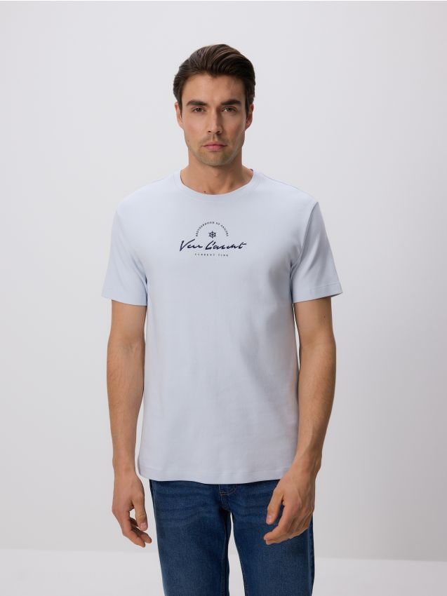 Regular fit T-shirt with embroidery - RESERVED