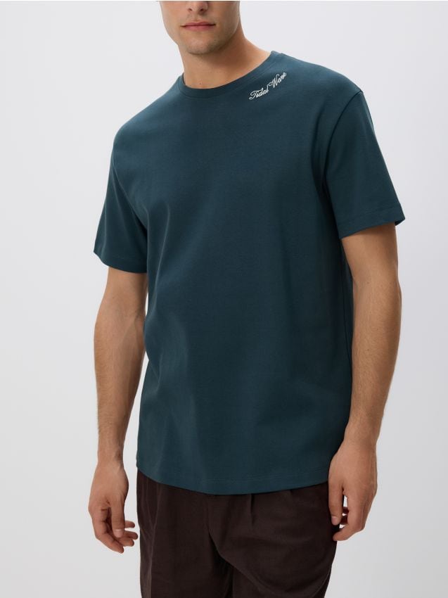 Regular fit T-shirt with embroidery - RESERVED