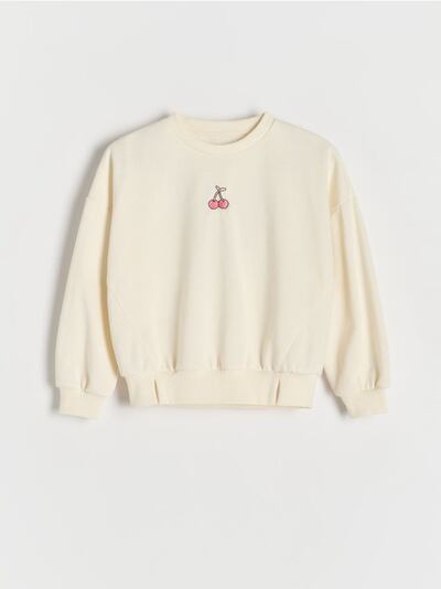 Sweatshirt with embroidery detailing