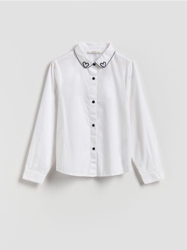 Bluse mit Zierstickerei - RESERVED