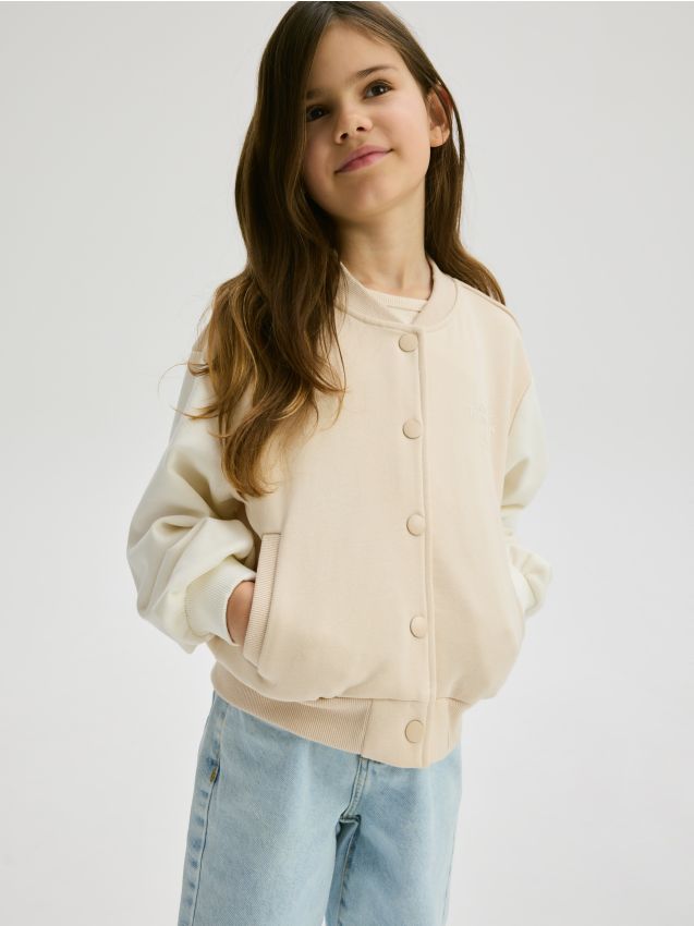 Bomber-sweater met rits - RESERVED