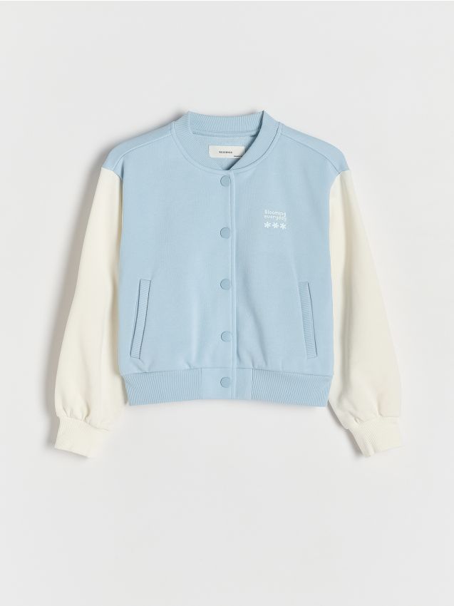 Zip-up bomber sweatshirt - RESERVED