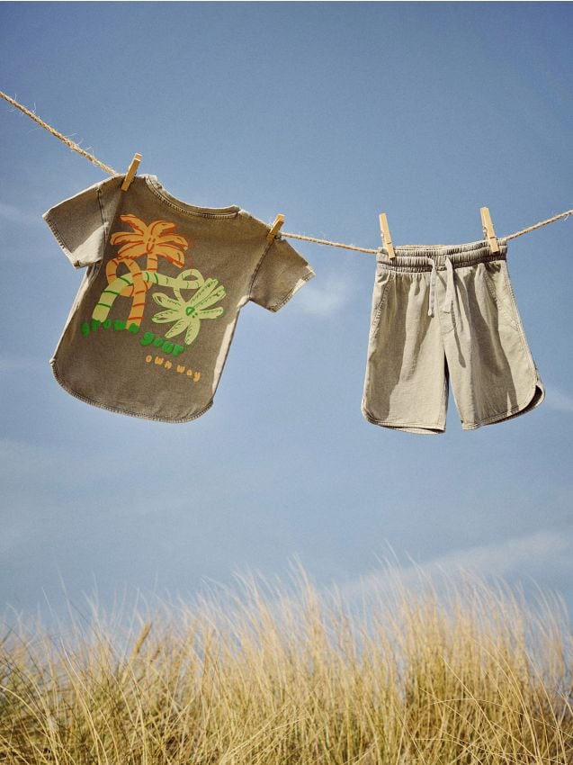 Cotton set with shorts - RESERVED