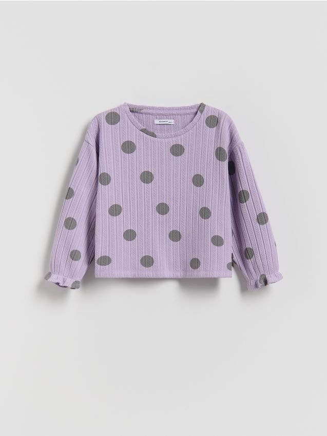 Reserved - Bluză cu model - lavand