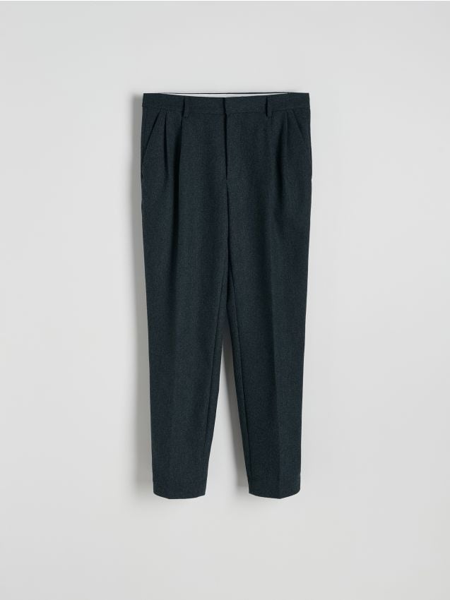 Trousers with pressed crease - RESERVED