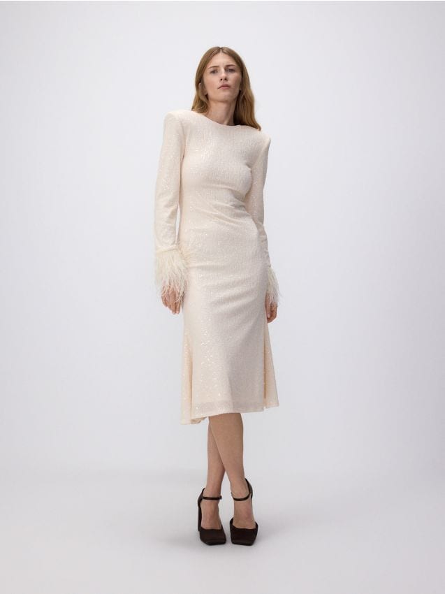 Sequin midi dress - RESERVED
